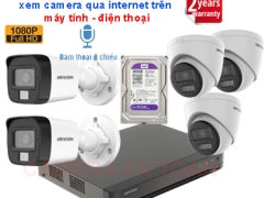 LẮP ĐẶT TRỌN BỘ 05 CAMERA HIKVISION FULL HD NÓI CHUYỆN 2 CHIỀU CHẤT LƯỢNG CAO